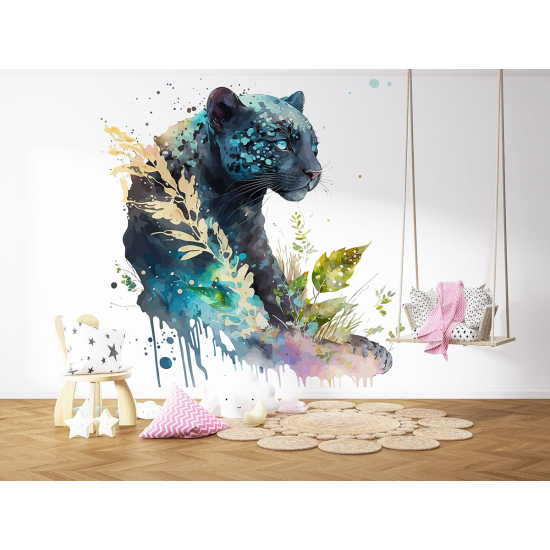 Fototapete Kinderzimmer - Schwarzer Panther
