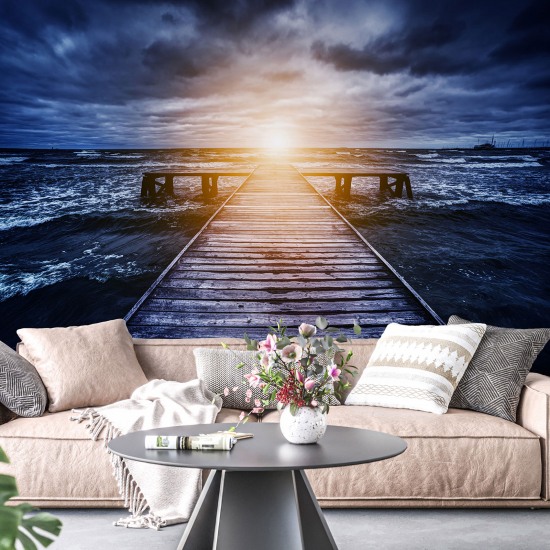 Fototapete - Ponton Meer