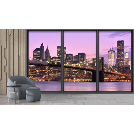 Fototapeten 3D Optische Täuschung - New York