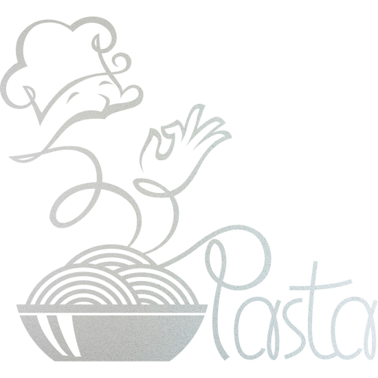 Glastattoo - Küche Pasta