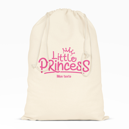 Kordelzugbeutel Kind personalisiert - Kleine Prinzessin