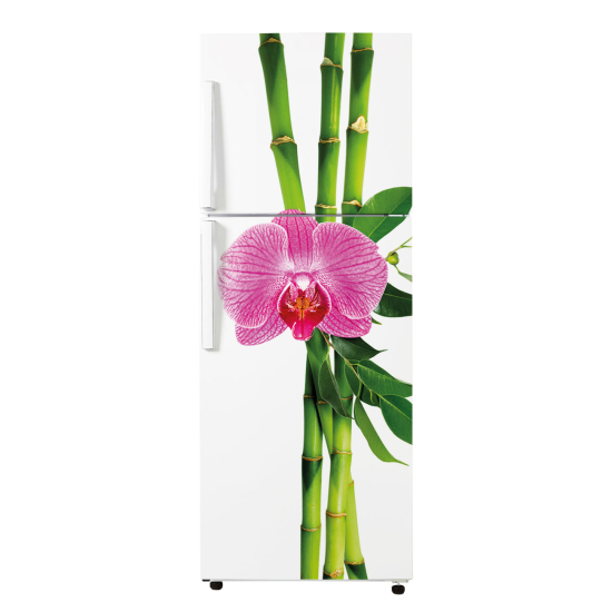 Kühlschrankaufkleber - Bambus-Orchidee