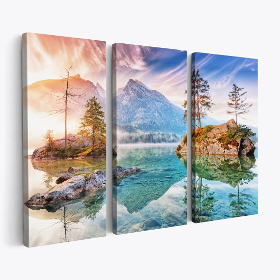 Leinwandbild 3-teilig - Berglandschaft