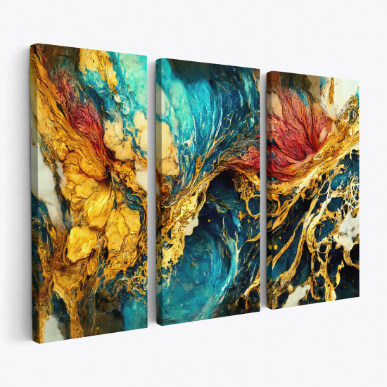 Leinwandbild 3-teilig - Design