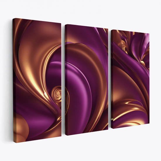 Leinwandbild 3-teilig - Design