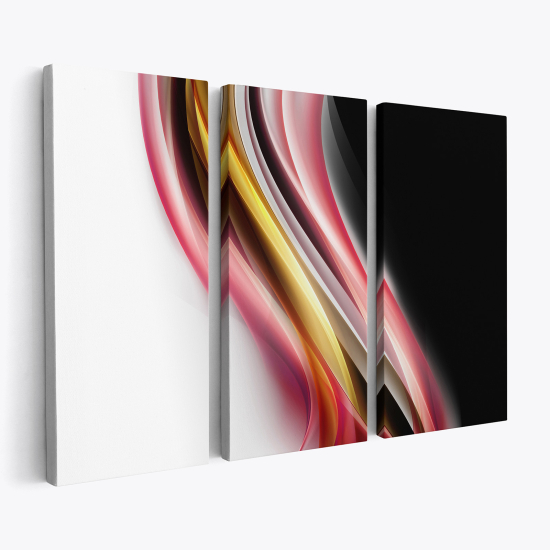 Leinwandbild 3-teilig - Design