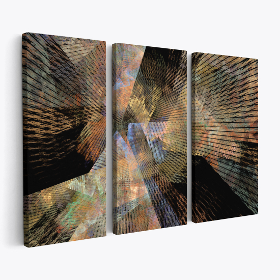 Leinwandbild 3-teilig - Design