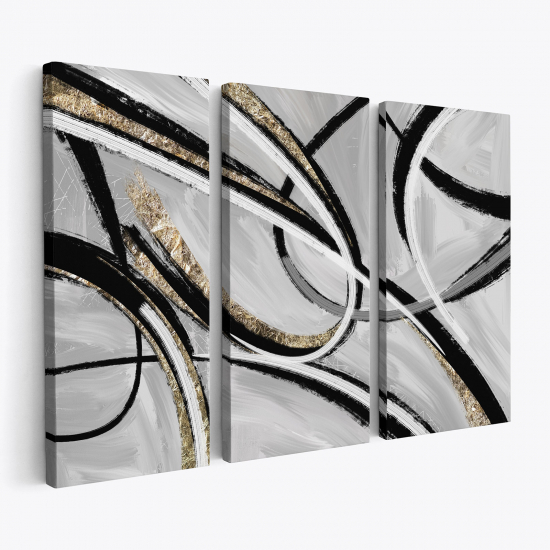 Leinwandbild 3-teilig - Design