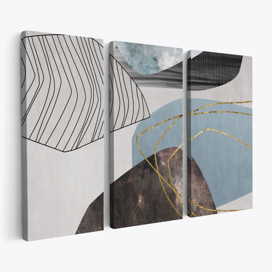 Leinwandbild 3-teilig - Geometrisch