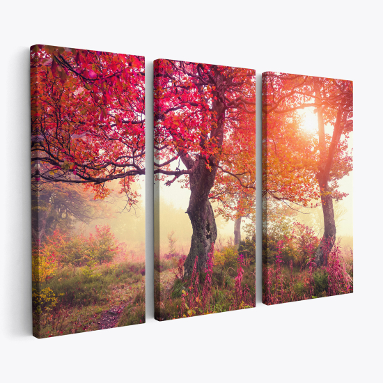 Leinwandbild 3-teilig - Herbst