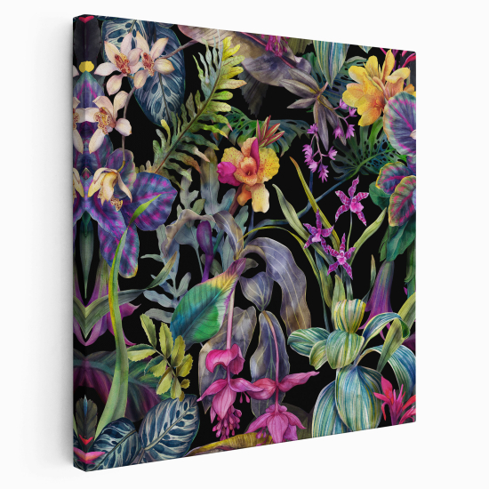 Leinwandbild - Blumen - tropisch