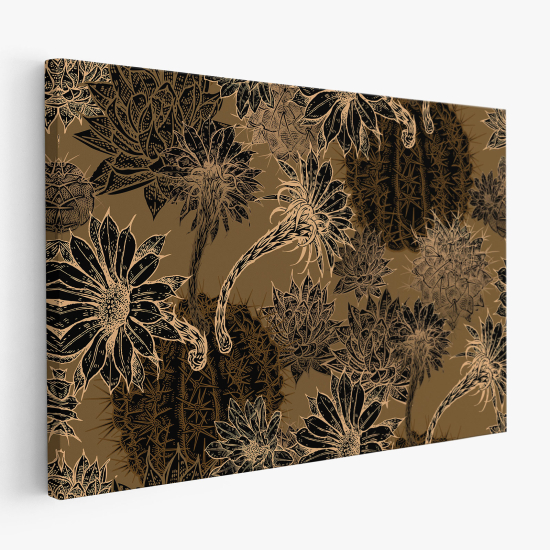 Leinwandbild - Kaktusblumen