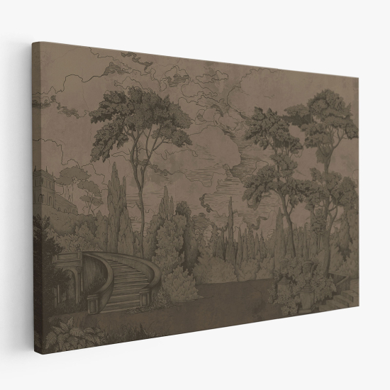 Leinwandbild - Tropischer Wald