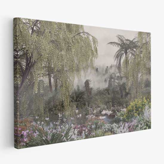 Leinwandbild - Tropischer Wald