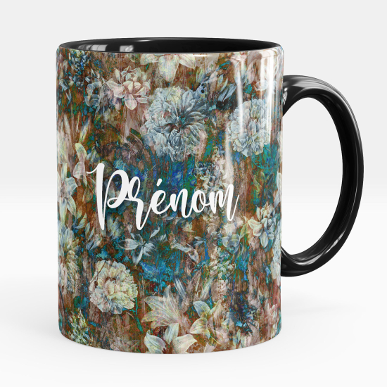 Personalisierte Tasse - Blumen