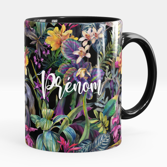 Personalisierte Tasse - Blumen