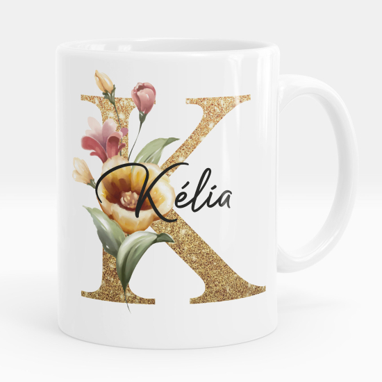 Personalisierte Tasse - Buchstabe K