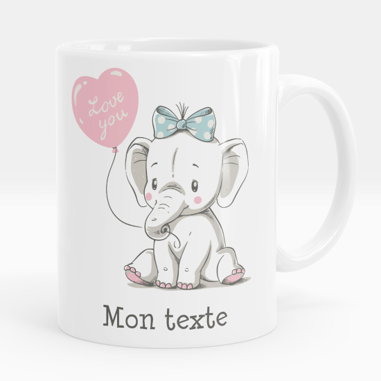 Personalisierte Tasse - Elefant liebt dich