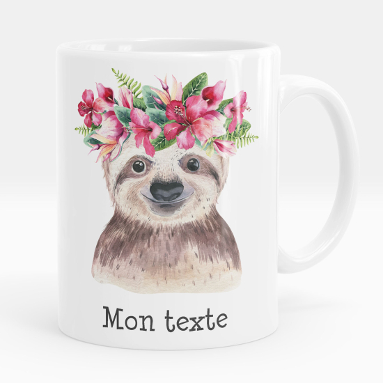 Personalisierte Tasse - Faule Blumen