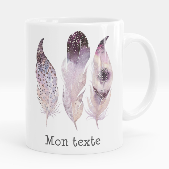 Personalisierte Tasse - Federn