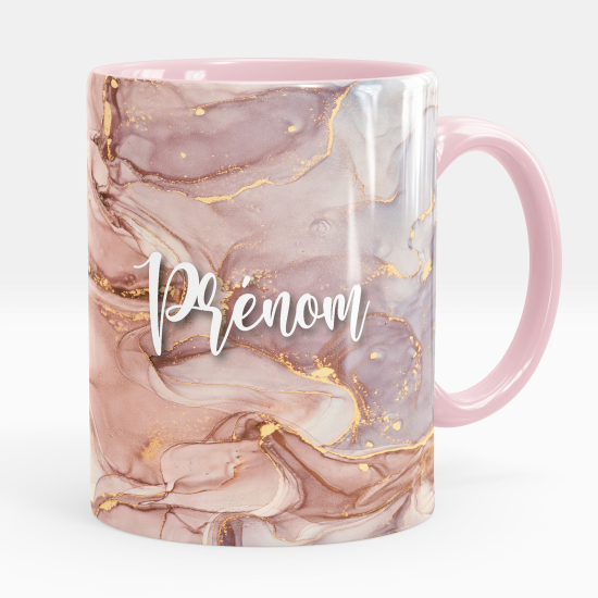 Personalisierte Tasse - Marmor-Effekt