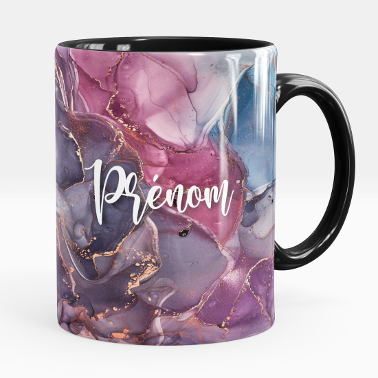 Personalisierte Tasse - Marmor-Effekt