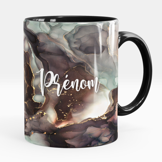 Personalisierte Tasse - Marmor-Effekt