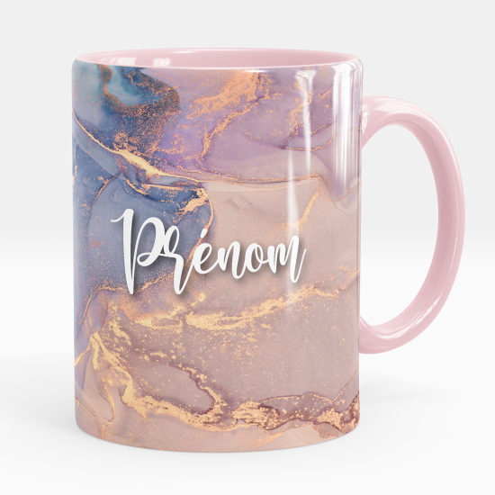 Personalisierte Tasse - Marmor-Effekt