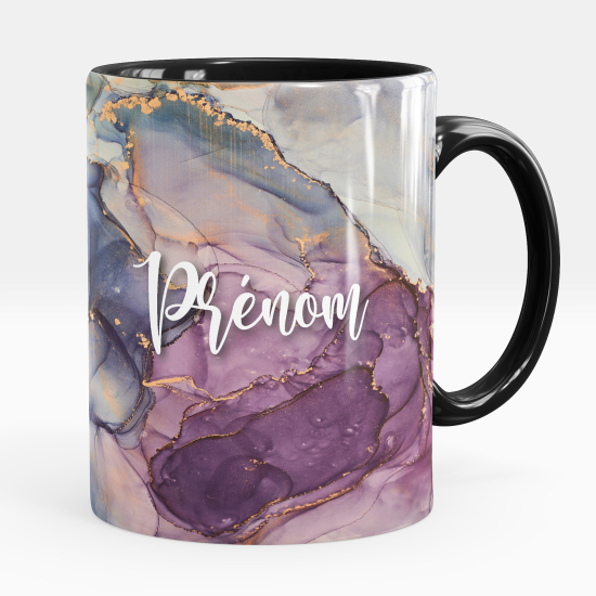Personalisierte Tasse - Marmor-Effekt
