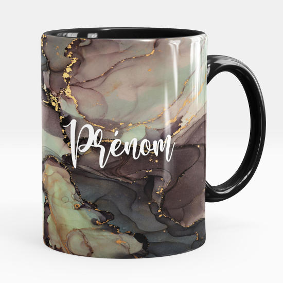Personalisierte Tasse - Marmor-Effekt