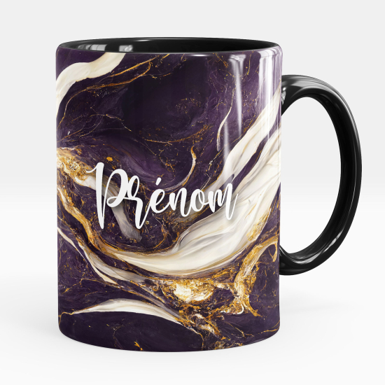 Personalisierte Tasse - Marmor-Effekt