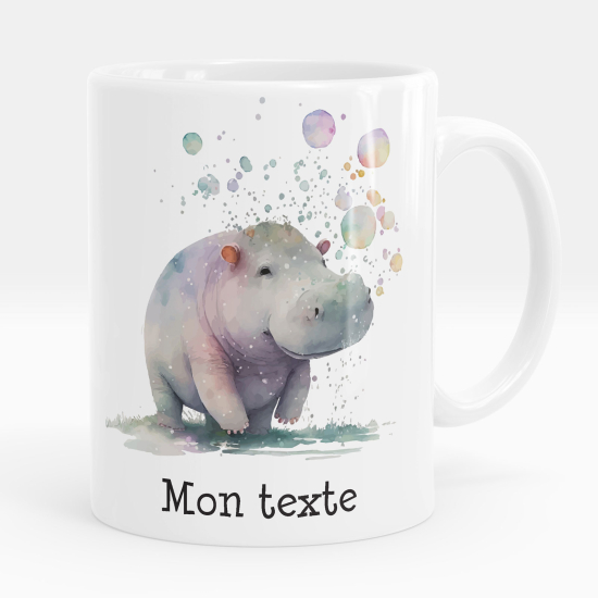 Personalisierte Tasse - Nilpferd Blasen