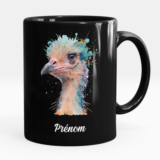 Personalisierte Tasse - Schwarze - Strauß