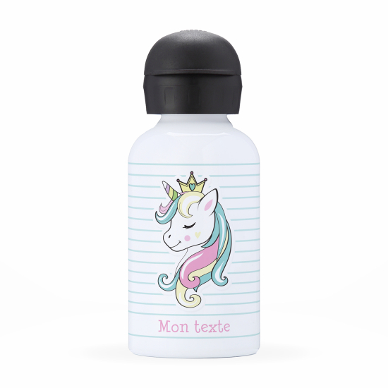 Personalisierte Thermosflasche für Kinder - Prinzessin Einhorn