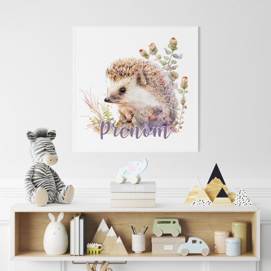 Personalisiertes Kinderposter - Igel