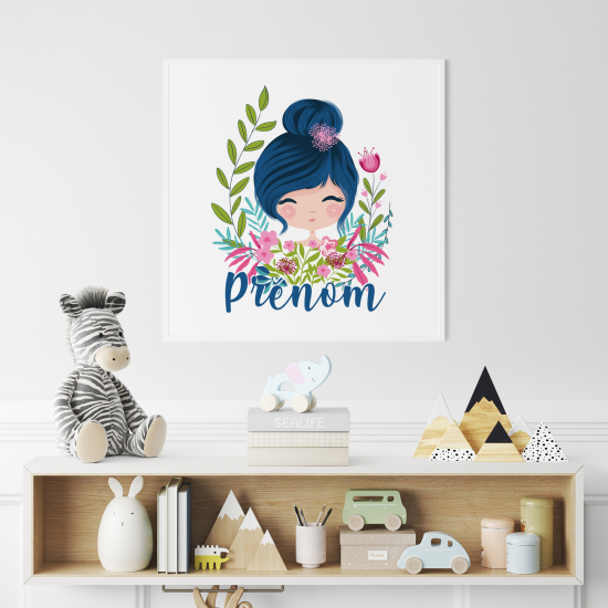 Personalisiertes Kinderposter - Mädchen