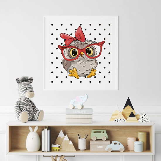 Poster Kinder - Brillenkauz