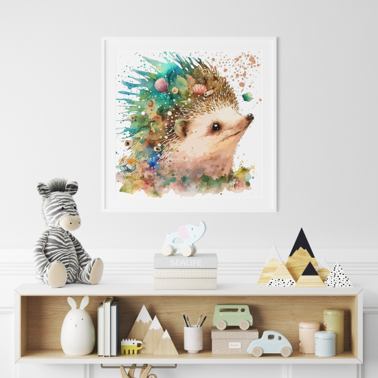 Poster Kinder - Bunter Igel