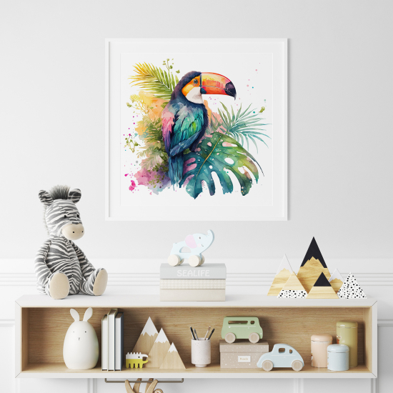 Poster Kinder - Bunter Tukan