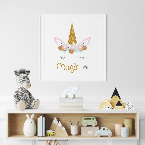 Poster Kinder - Einhorn Magie