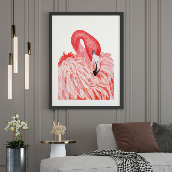 Poster - Rosa Flamingo