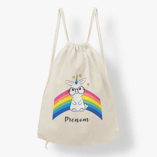 Rucksack kinder personalisiertEinhornhase