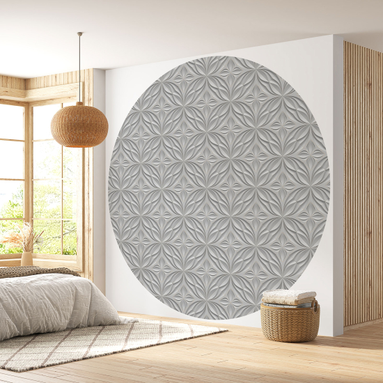 Runde Fototapete - 3D-Design