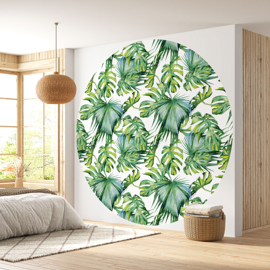 Runde Fototapete - Botanisches Motiv