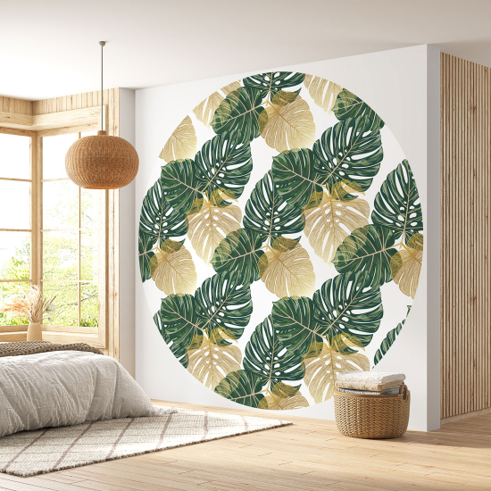 Runde Fototapete - Botanisches Motiv