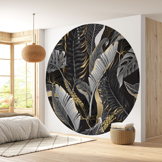 Runde Fototapete - Botanisches Motiv
