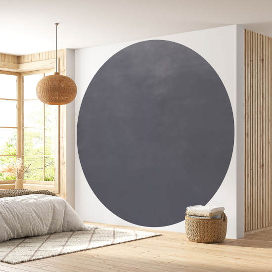 Runde Fototapete - Trendfarbe