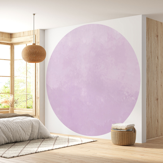Runde Fototapete - Trendfarbe