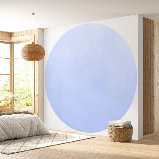 Runde Fototapete - Trendfarbe