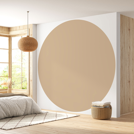 Runde Fototapete - Trendfarbe